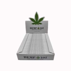 Hemp 101 King Size 100% Hemp Slim Rolling Papers Classic White # 001992